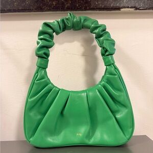 JW PEI Green Ruched Shoulder Bag
